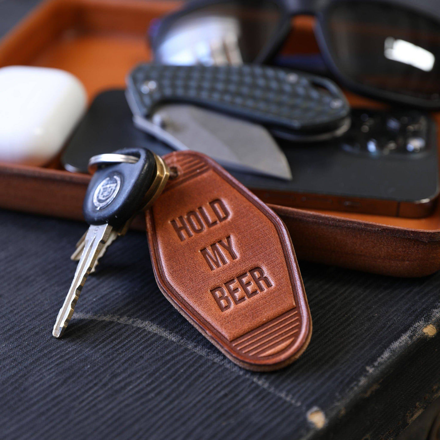 Dad's Keychain - Lifetime Leather Co