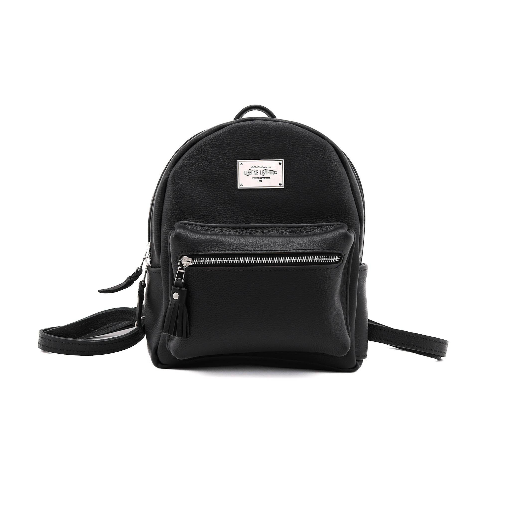 backpacks black leather Sloan Mini Backpack - Slim Design, Built-In Sleeve Fits 11" iPad - Onyx An ergonomic design compact with the supremely durable full Men's Leather (Genuine) Backpacks |