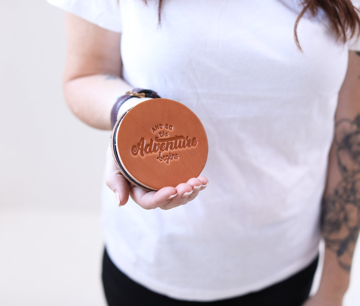 Genuine Leather Coaster Set (4) - Lifetime Leather Co
