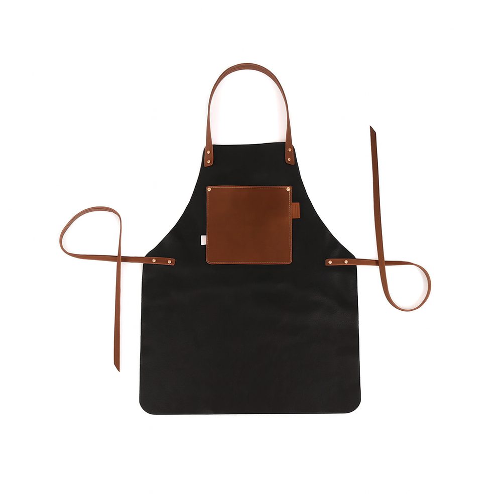 [color:Italian Black] Master Series Leather Apron - Lifetime Leather Co