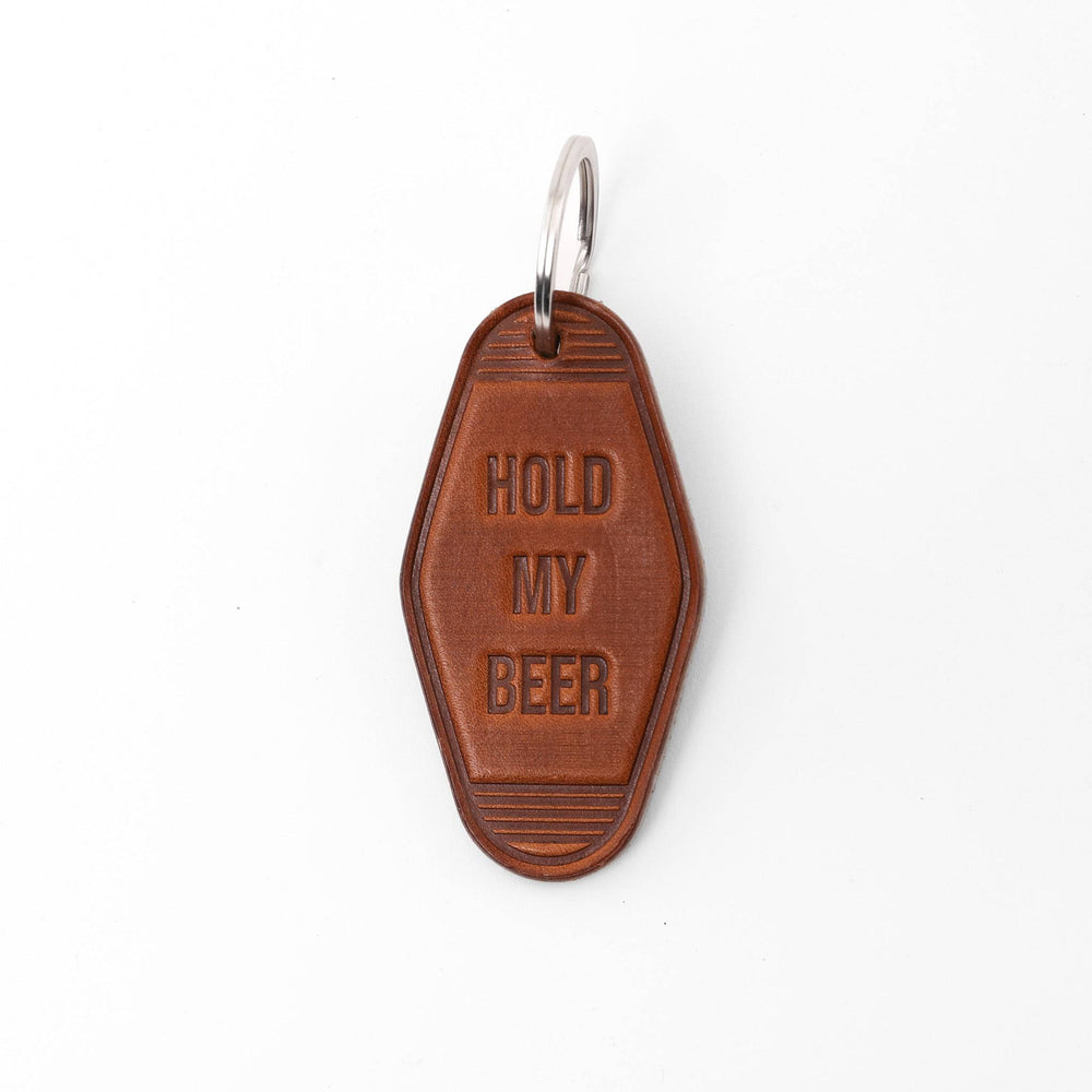 [design:Hold my Beer] Dad's Keychain - Lifetime Leather Co