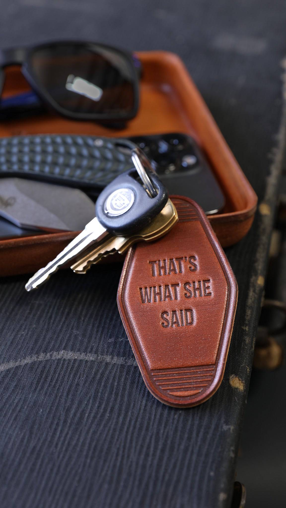 Dad's Keychain - Lifetime Leather Co