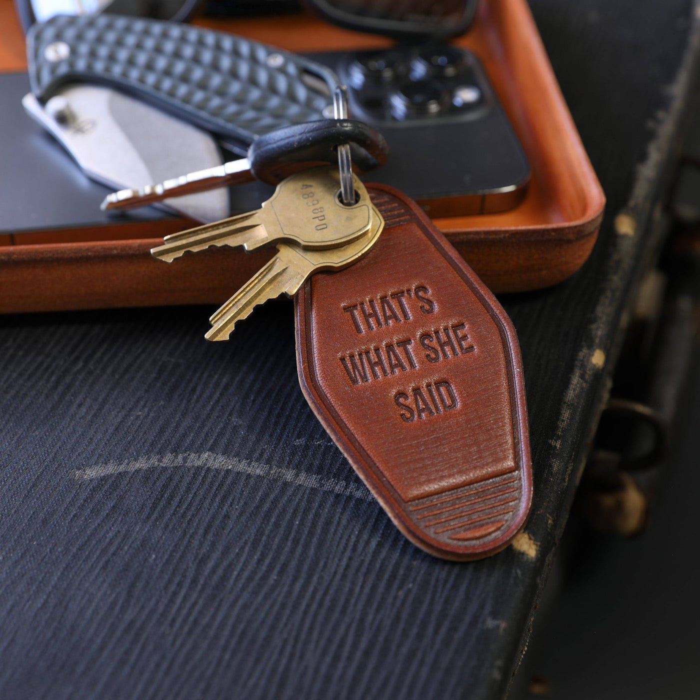 Dad's Keychain - Lifetime Leather Co