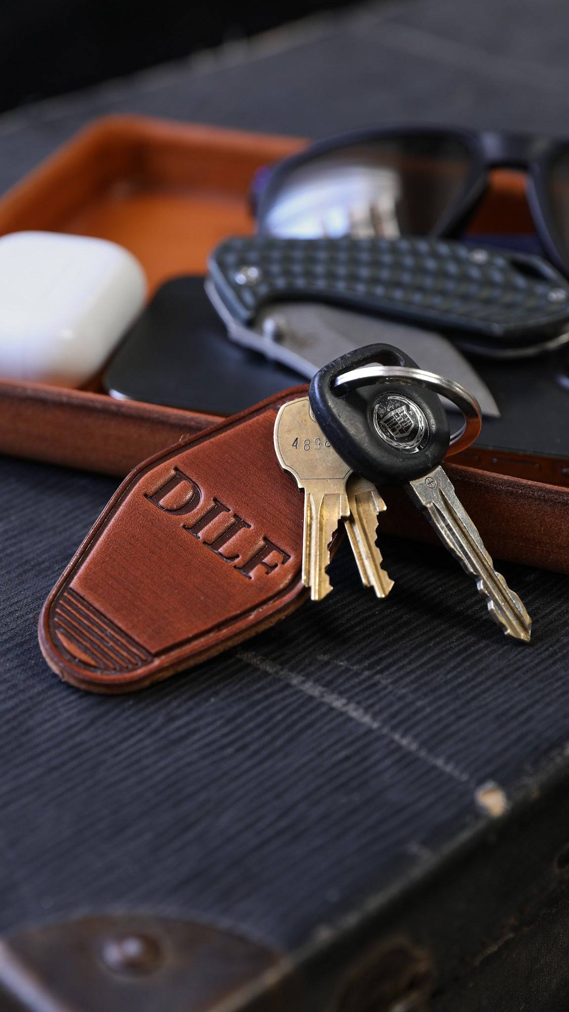 Dad's Keychain - Lifetime Leather Co