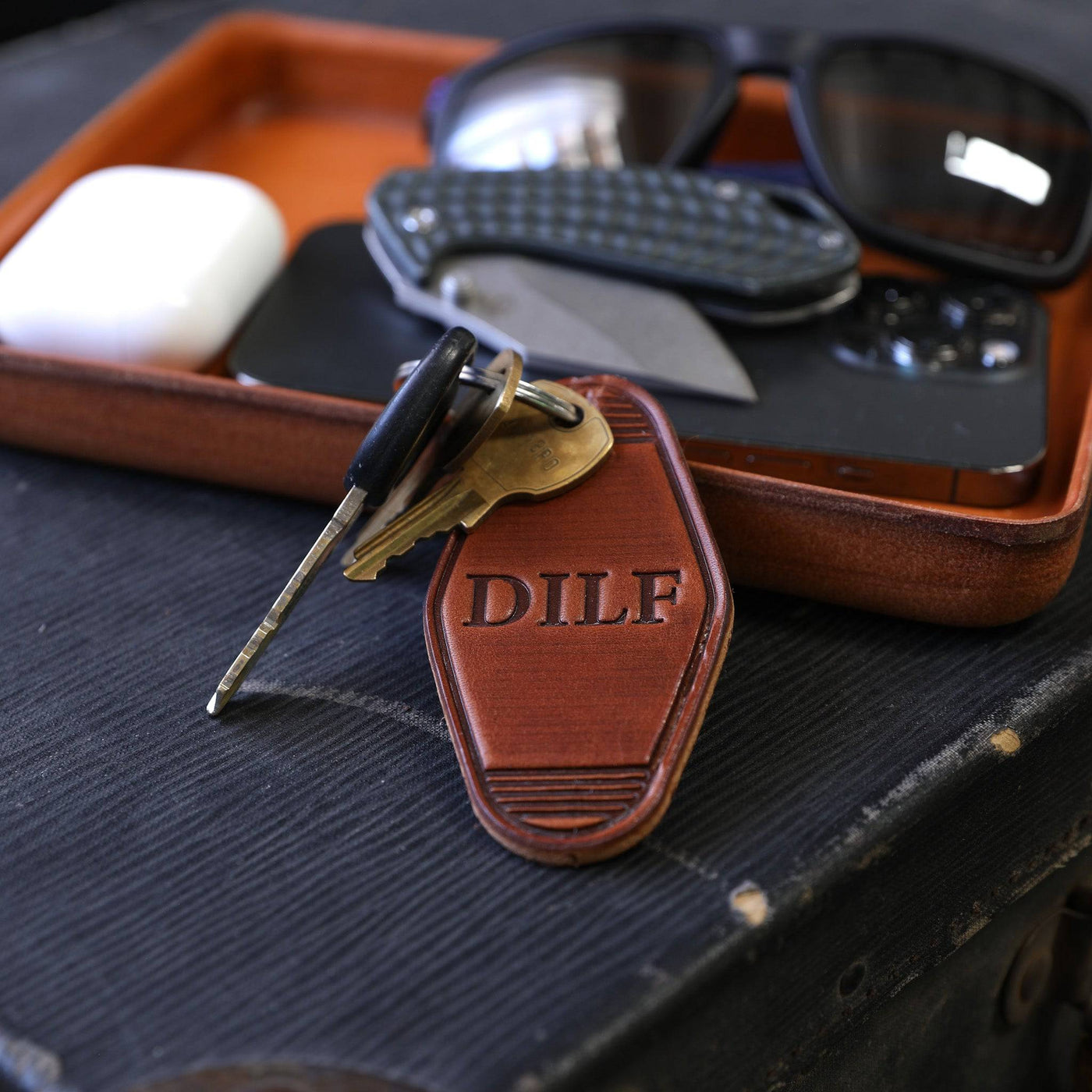Dad's Keychain - Lifetime Leather Co