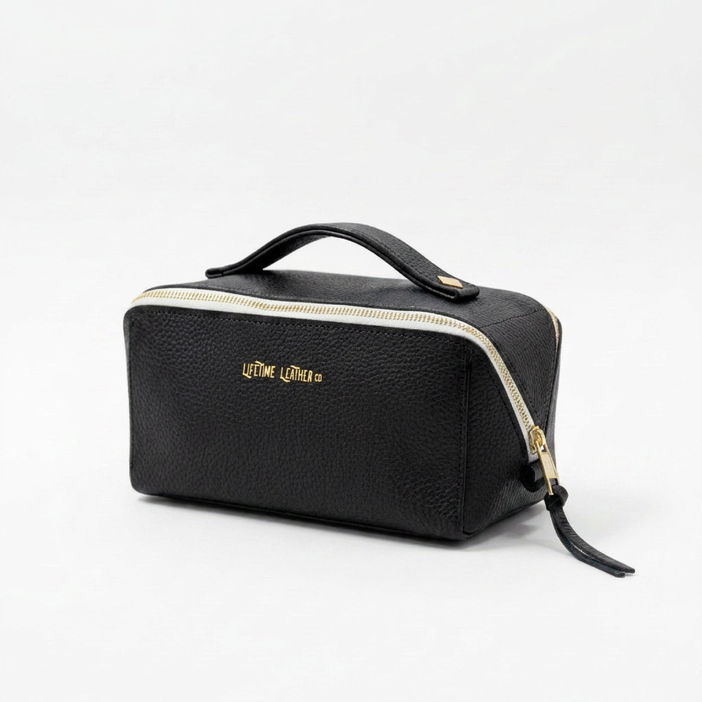 Megan Toiletry Bag — Pebbled Black, view 2