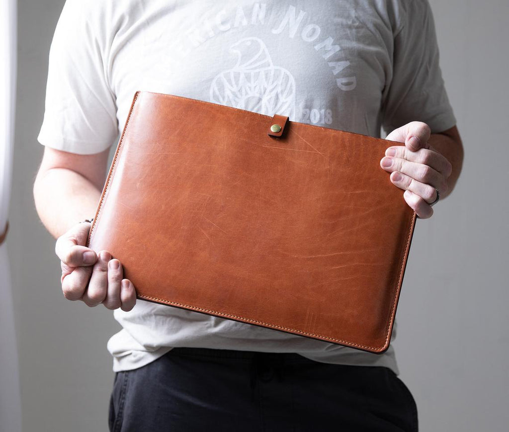 Engraved Leather Laptop Sleeve Covers – LeatherNeo