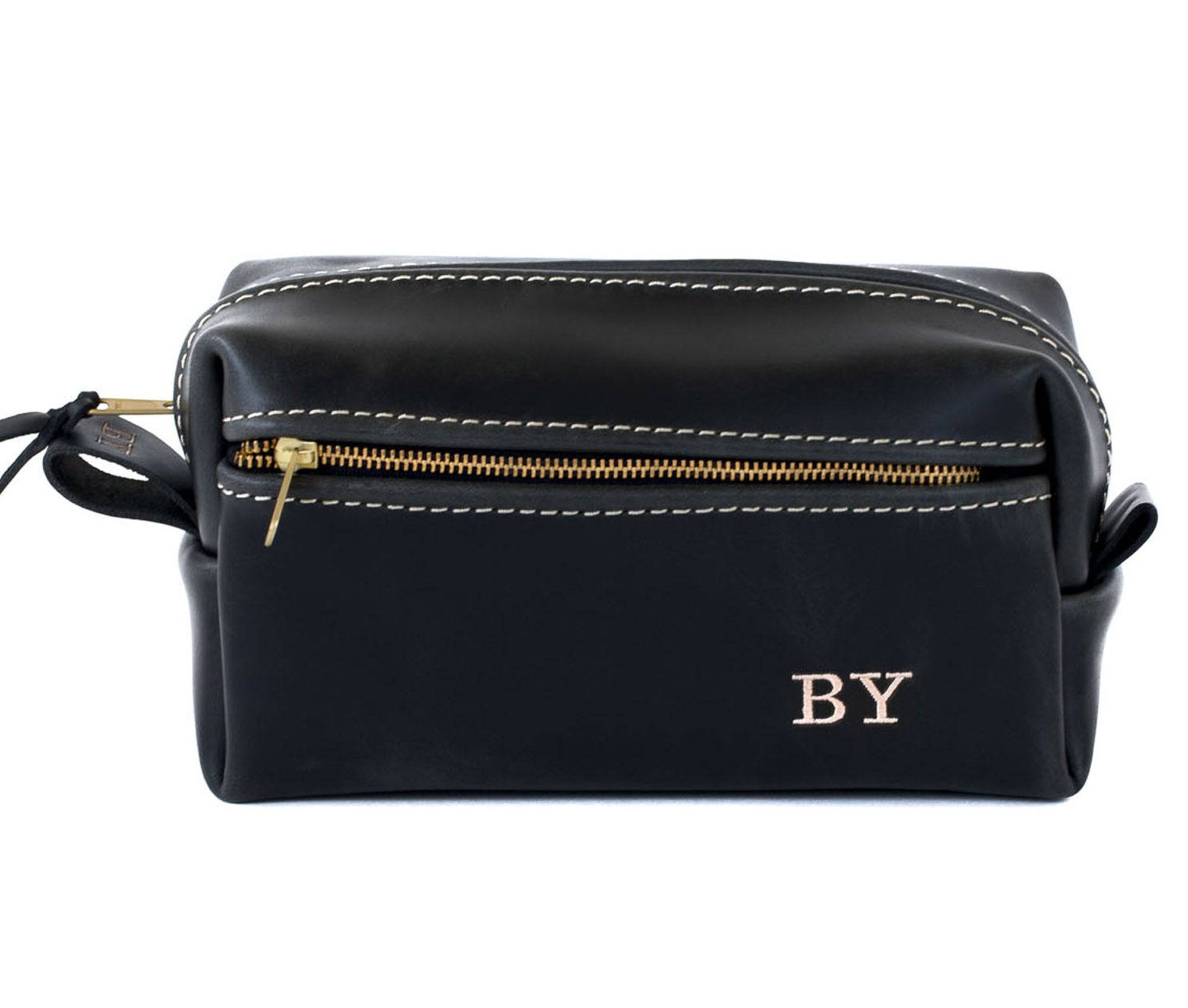 Double Zipper Leather Toiletry Bag | Lifetime Leather – Lifetime