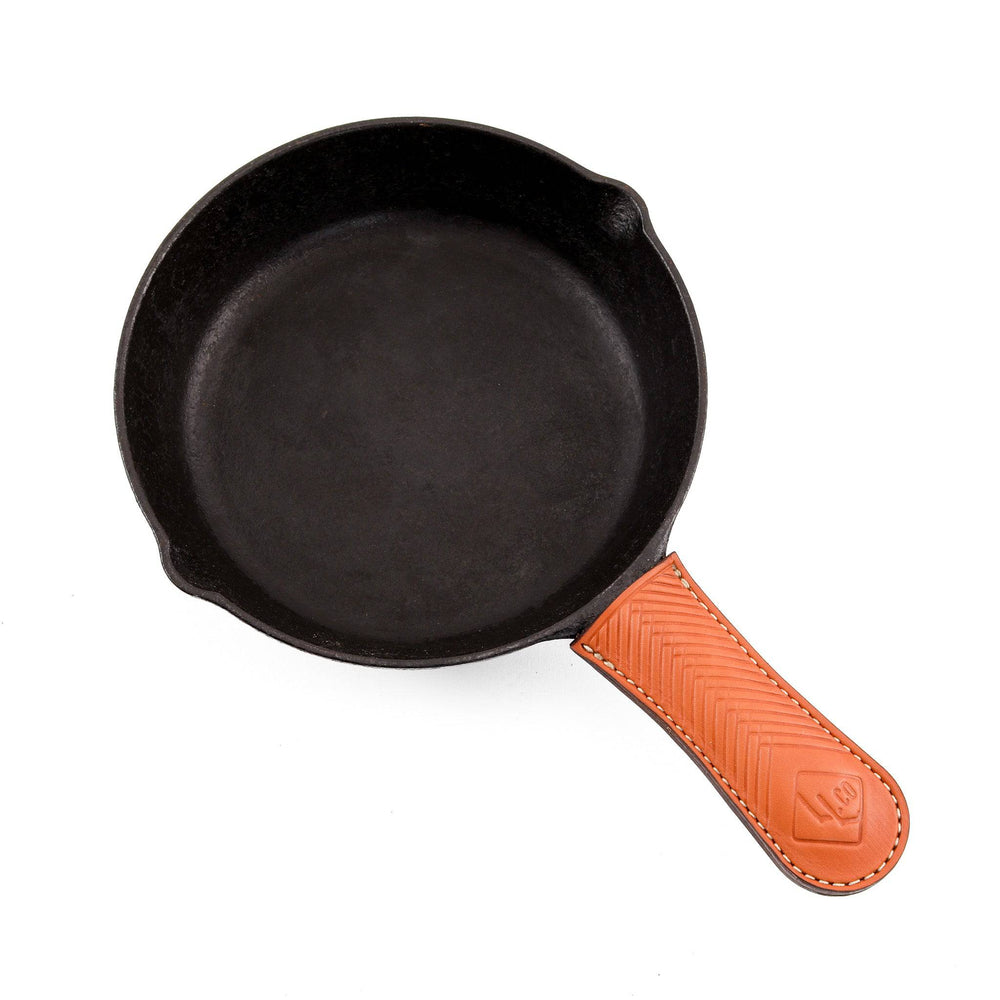 [color:Natural] Cast-Iron Handle Cover - Lifetime Leather Co