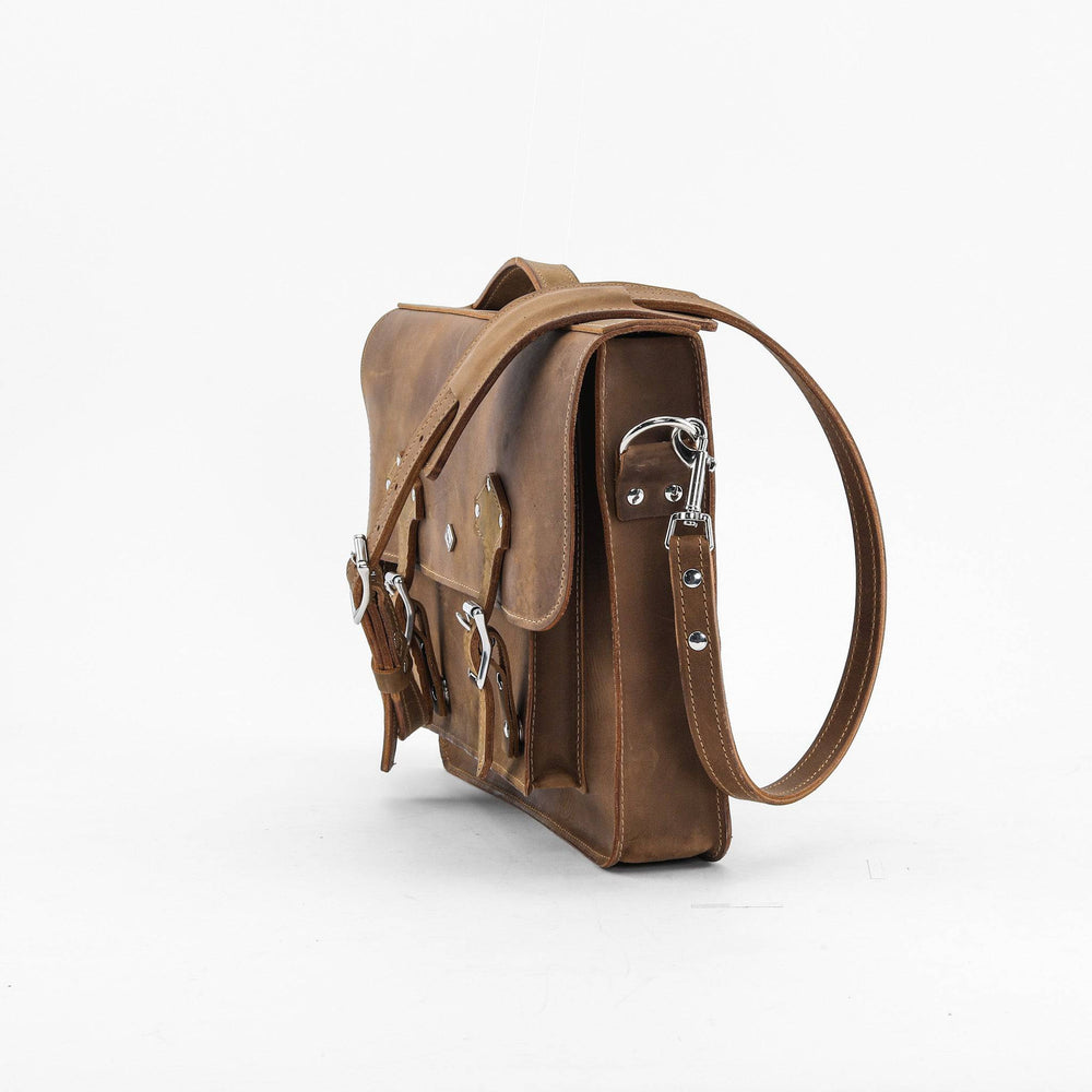 [color:Desert Sand] Messenger Bag - Lifetime Leather Co