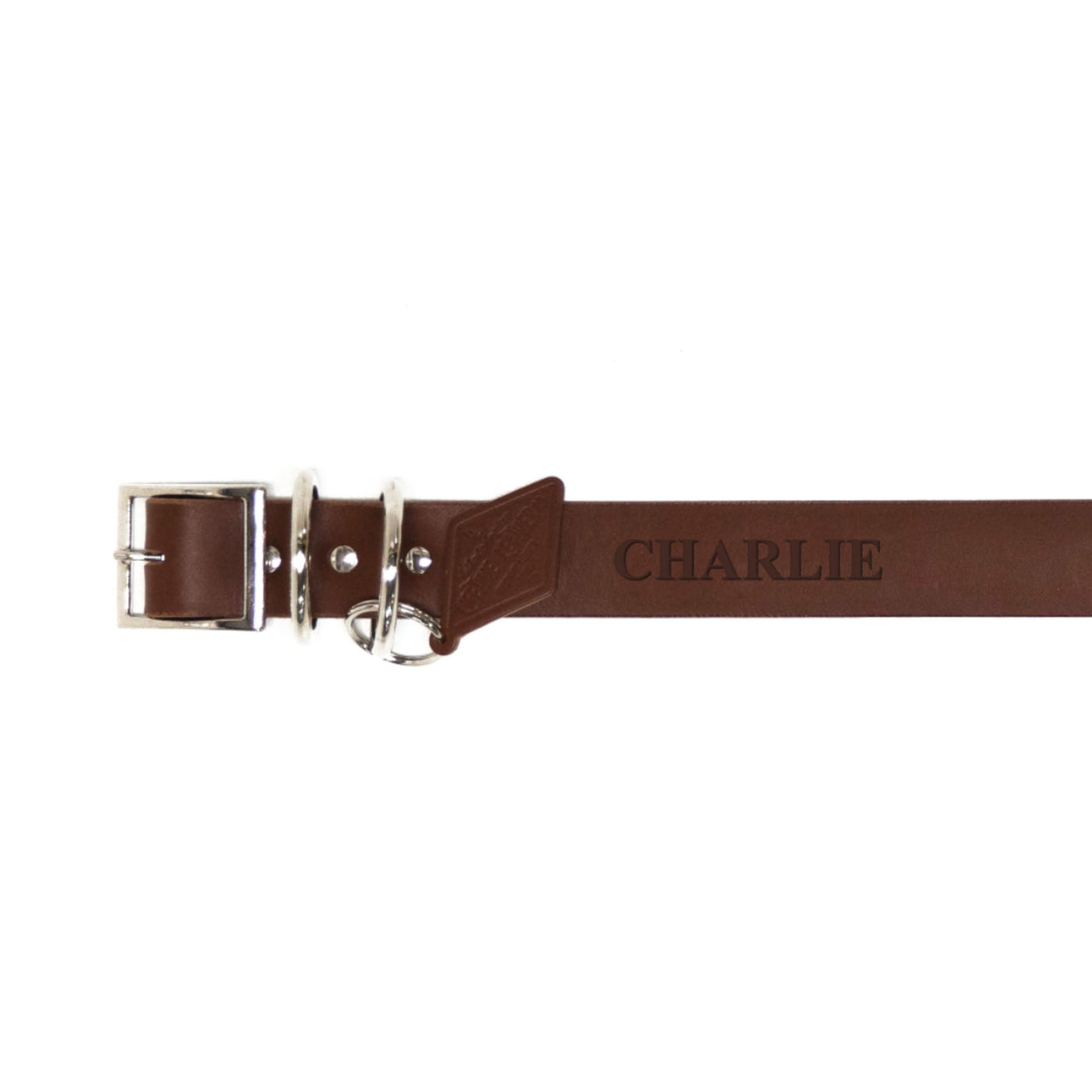 [color:American Saddle] Leather Dog Collar - Classic - Lifetime Leather Co
