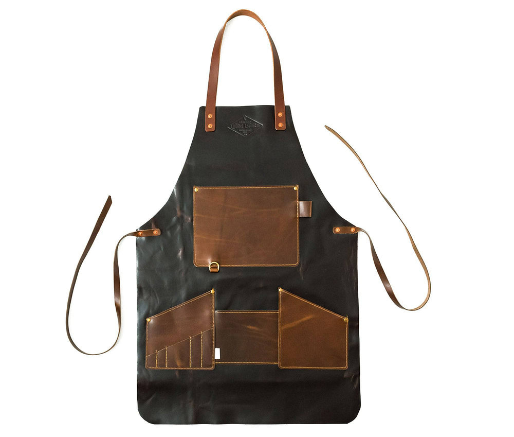 [color:Italian Black] Leather Apron - Lifetime Leather Co