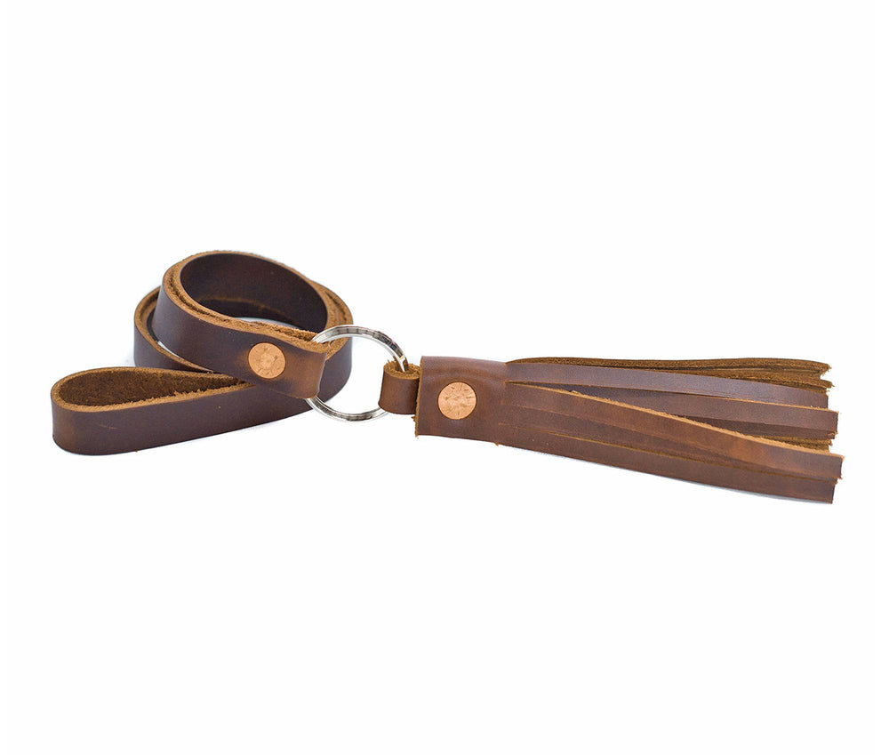 [color:Oxford Natural] Tassel Lanyard - Lifetime Leather Co