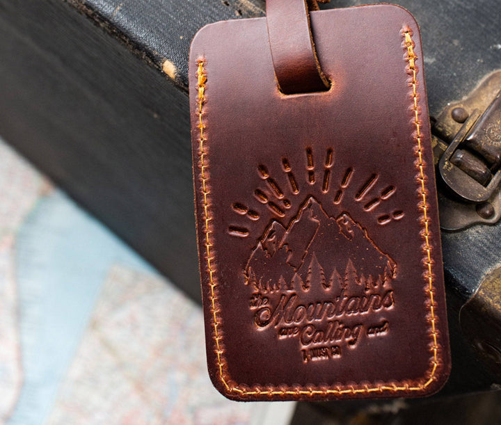 Leather Luggage Tags Ink Blue MWS Options 1147001789