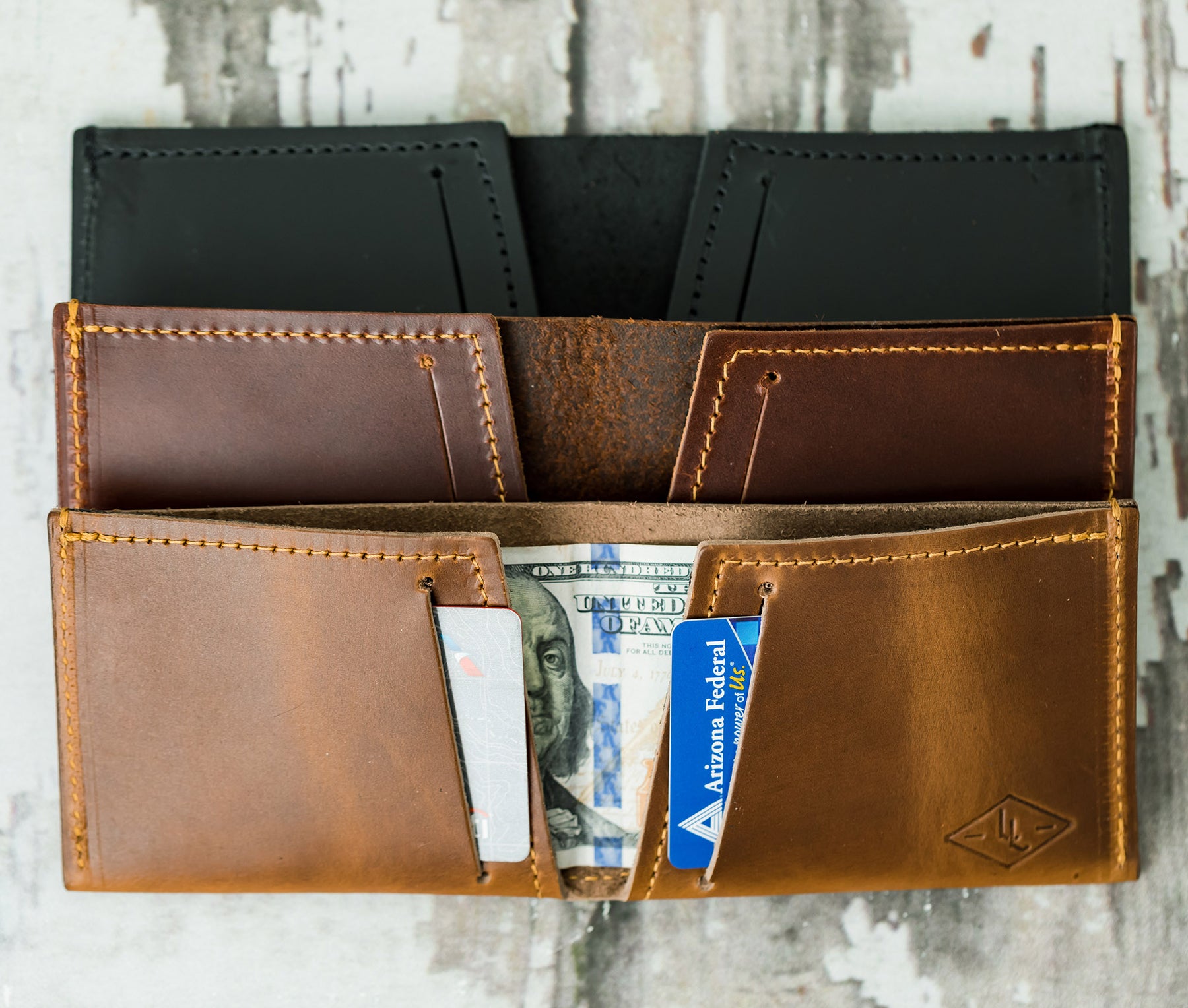 Bifold Leather Wallet - Handmade in the USA – Lifetime Leather Co