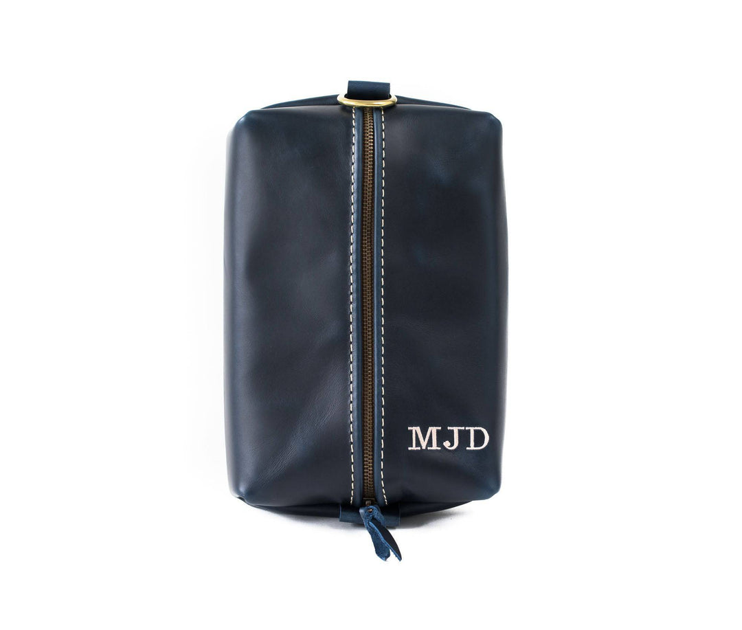 [color:Ink Blue] Heirloom Toiletry Bag - Lifetime Leather Co
