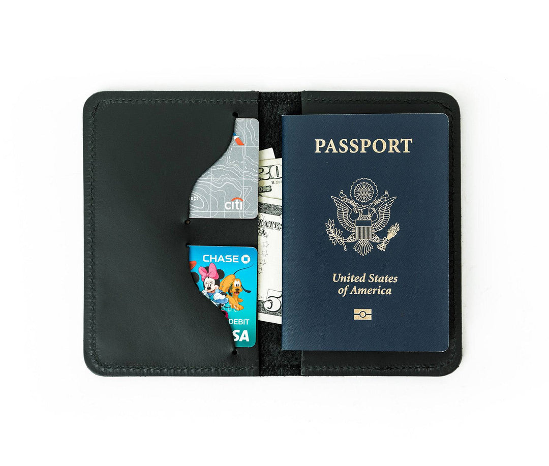 [color:Oxford Black] Passport Covers - Lifetime Leather Co