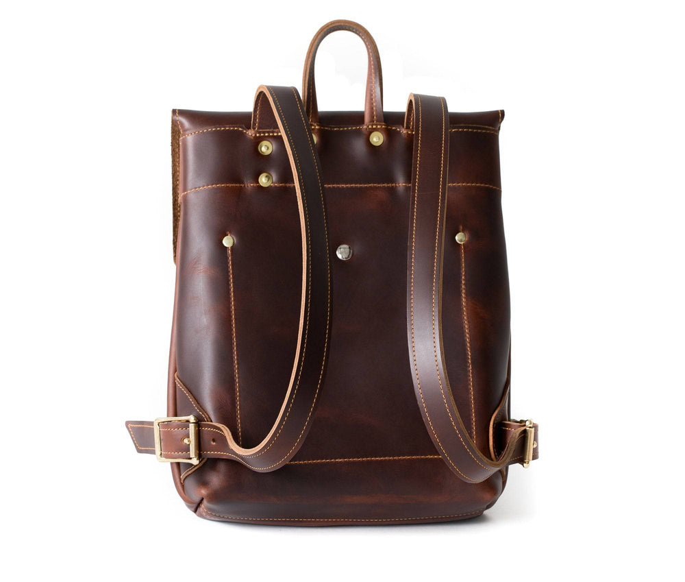 [color:Oxford Brown] Leather Rucksack - Lifetime Leather Co