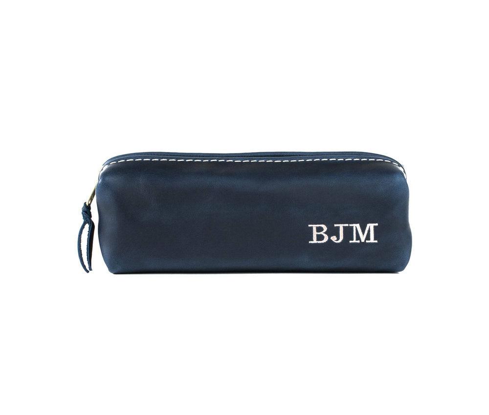 [color:Ink Blue] Minimalist Shave Bag - Lifetime Leather Co