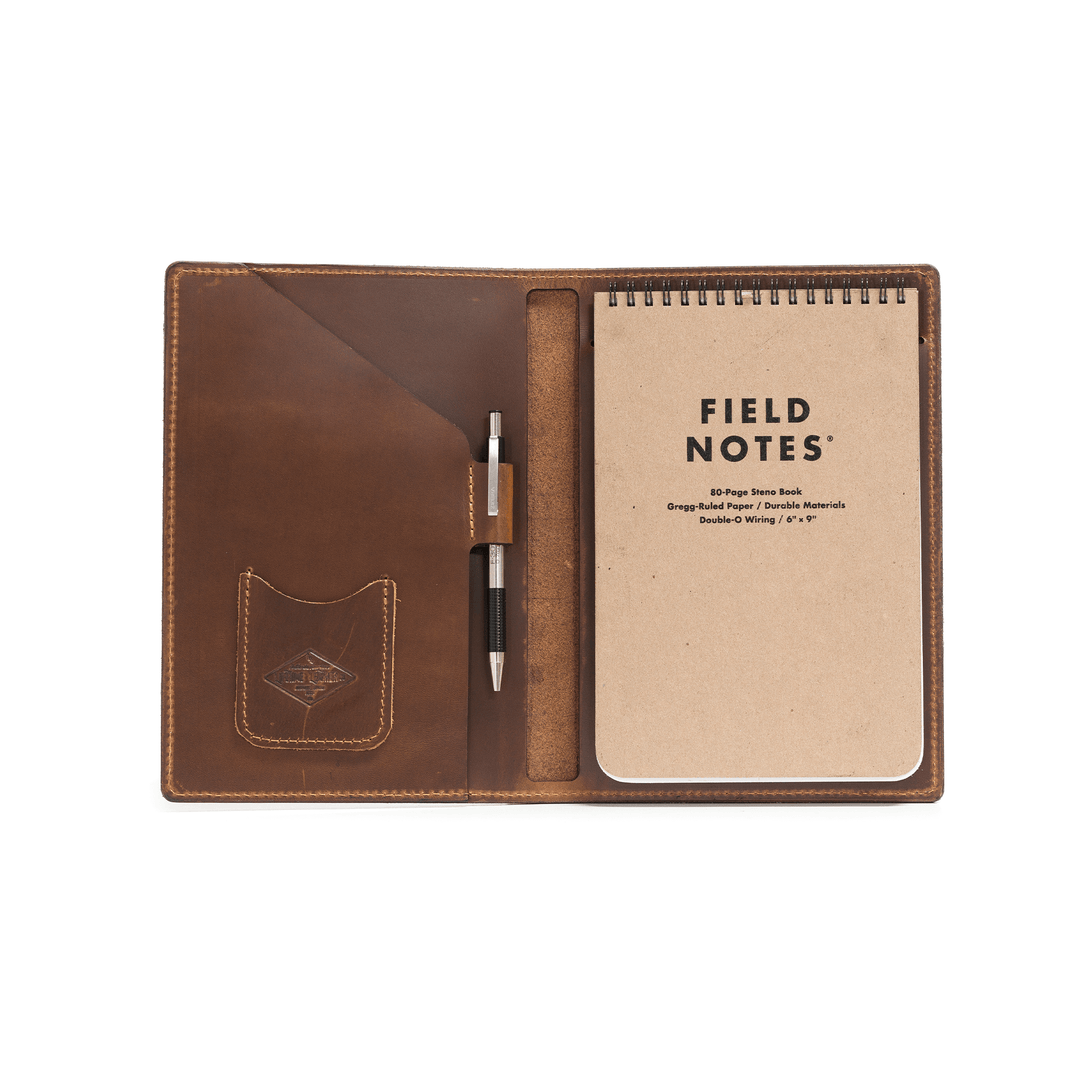 [color:Oxford Natural] Leather Steno Pad - Lifetime Leather Co