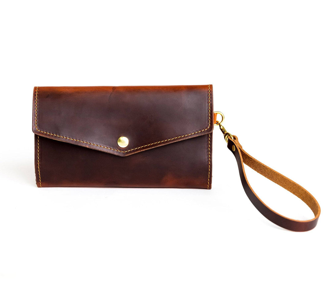 [color:Oxford Brown] Lifetime Clutch Wallet - Lifetime Leather Co
