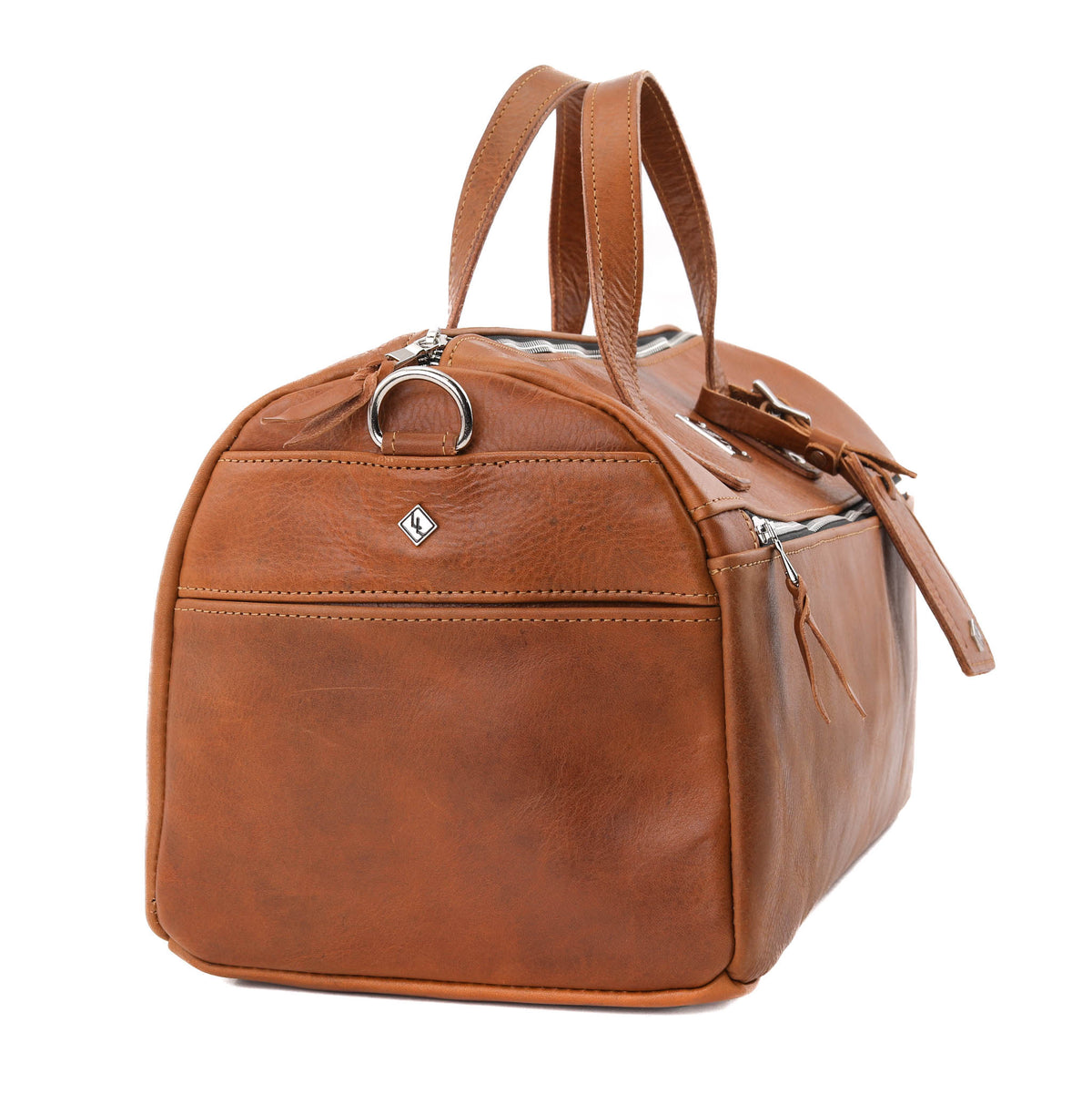 Leather Duffel Bag - 18