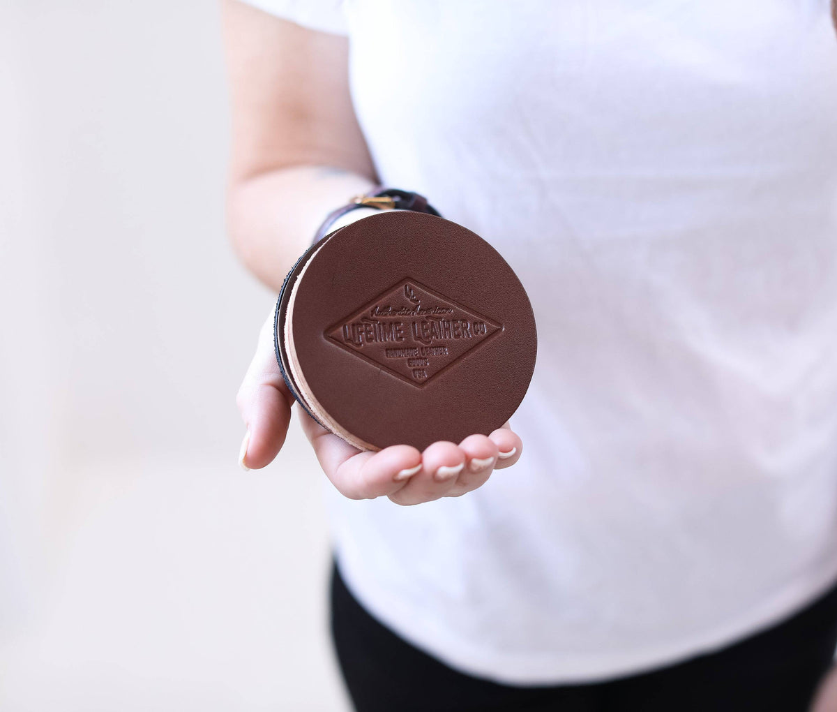 Genuine Leather Coaster Set (4) - Lifetime Leather Co